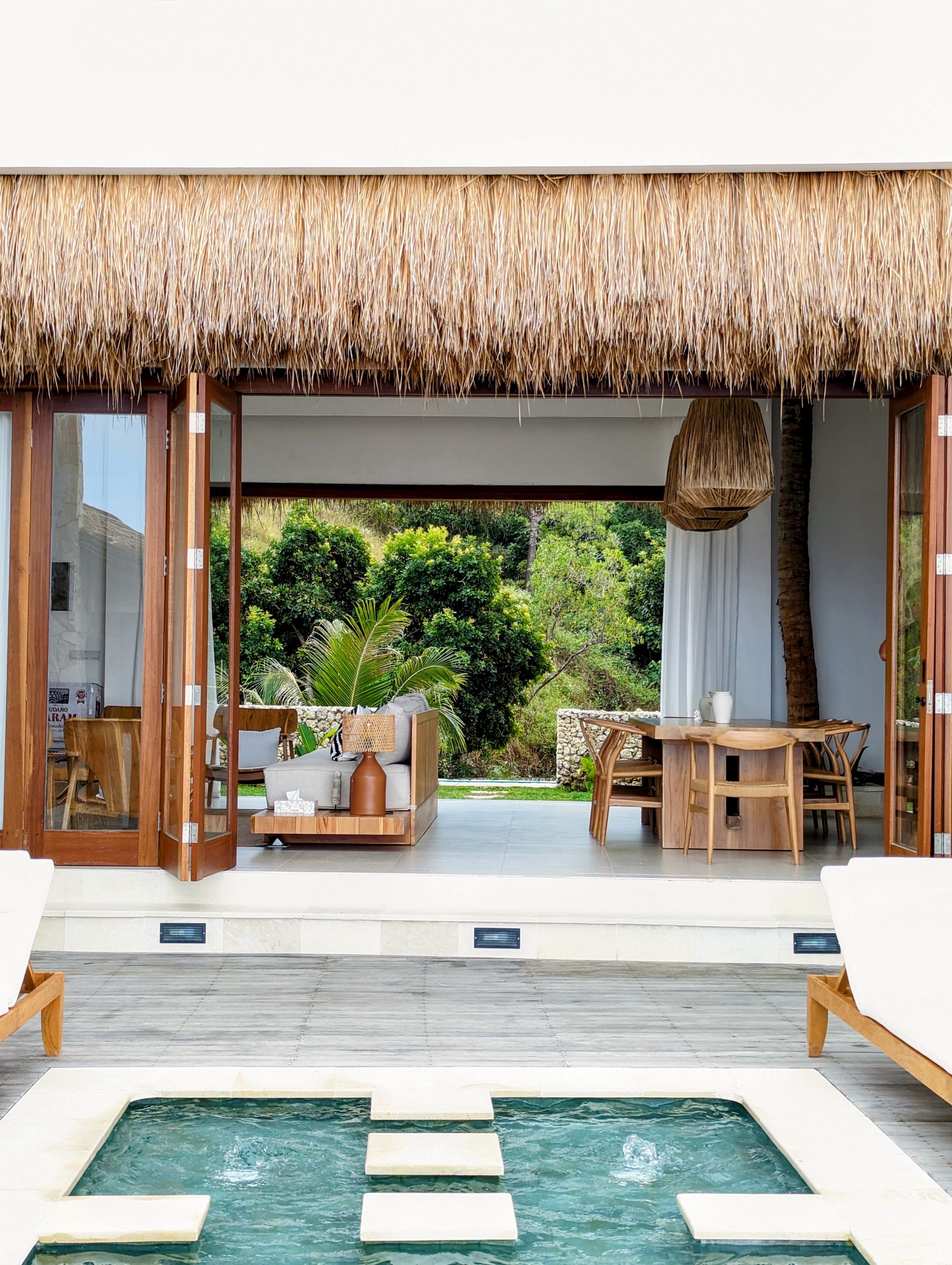 Four-bedroom villa at Umarato with plunge pool and open living spaces